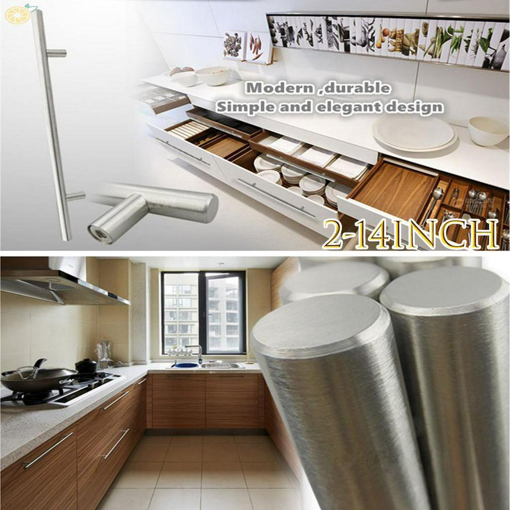 Tay kéo tủ kiểu chữ T bằng thép không gỉ 2-14inch