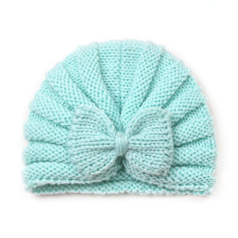 Mũ Beanie Thắt Nơ Xinh Xắn Cho Bé Gái