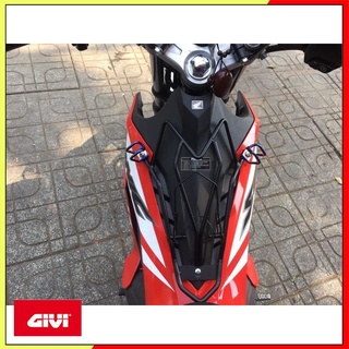 Combo Baga Giữa Sonic Không Móc Màu Đen + 2 Móc Treo Đồ Xe Máy Chữ U Ngắn Màu Titan