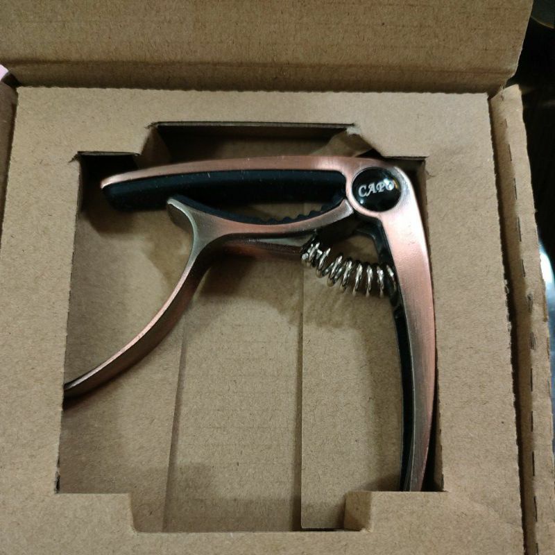 Capo Guitar Acoustic Classic Xịn Cao Cấp Bằng Kim Loại Vàng Hồng