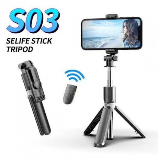 [XK][FREESHIP] GẬY CHỤP HÌNH BLUETOOTH KIÊM TRIPOD 3 CHÂN S03 - K07 [HCM] | BigBuy360 - bigbuy360.vn