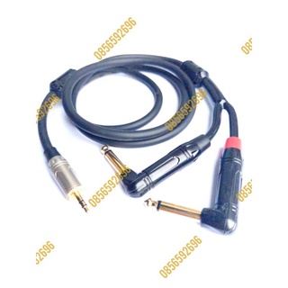 Dây tín hiệu jack 3.5mm-2 jack 6mm