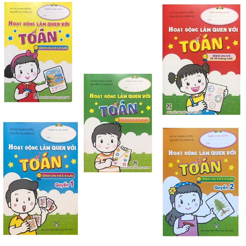 Sách - Combo Hoạt động làm quen với Toán ( 5 cuốn )