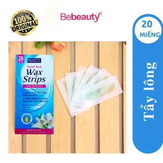 Miếng dán tẩy lông chân và body Beauty Formulas Wax Strips Legs and Body 20 miếng - 2201604