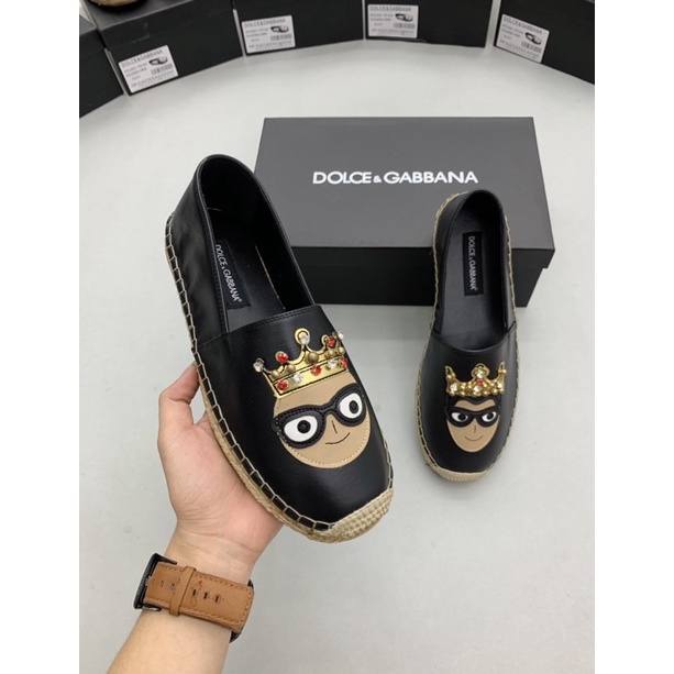 Giày slip on 𝔻&𝔾 đế cói fullbox