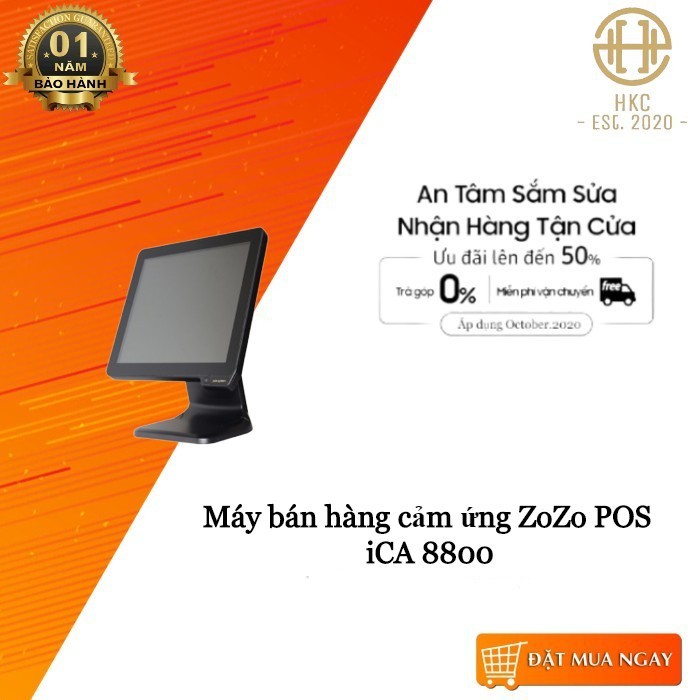 Máy bán hàng cảm ứng ZoZo POS iCA 8800