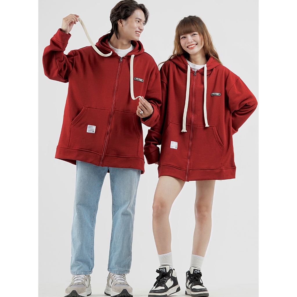 Áo Khoác Hoodie Trơn Nam Nữ Ulzzang Unisex Bom House