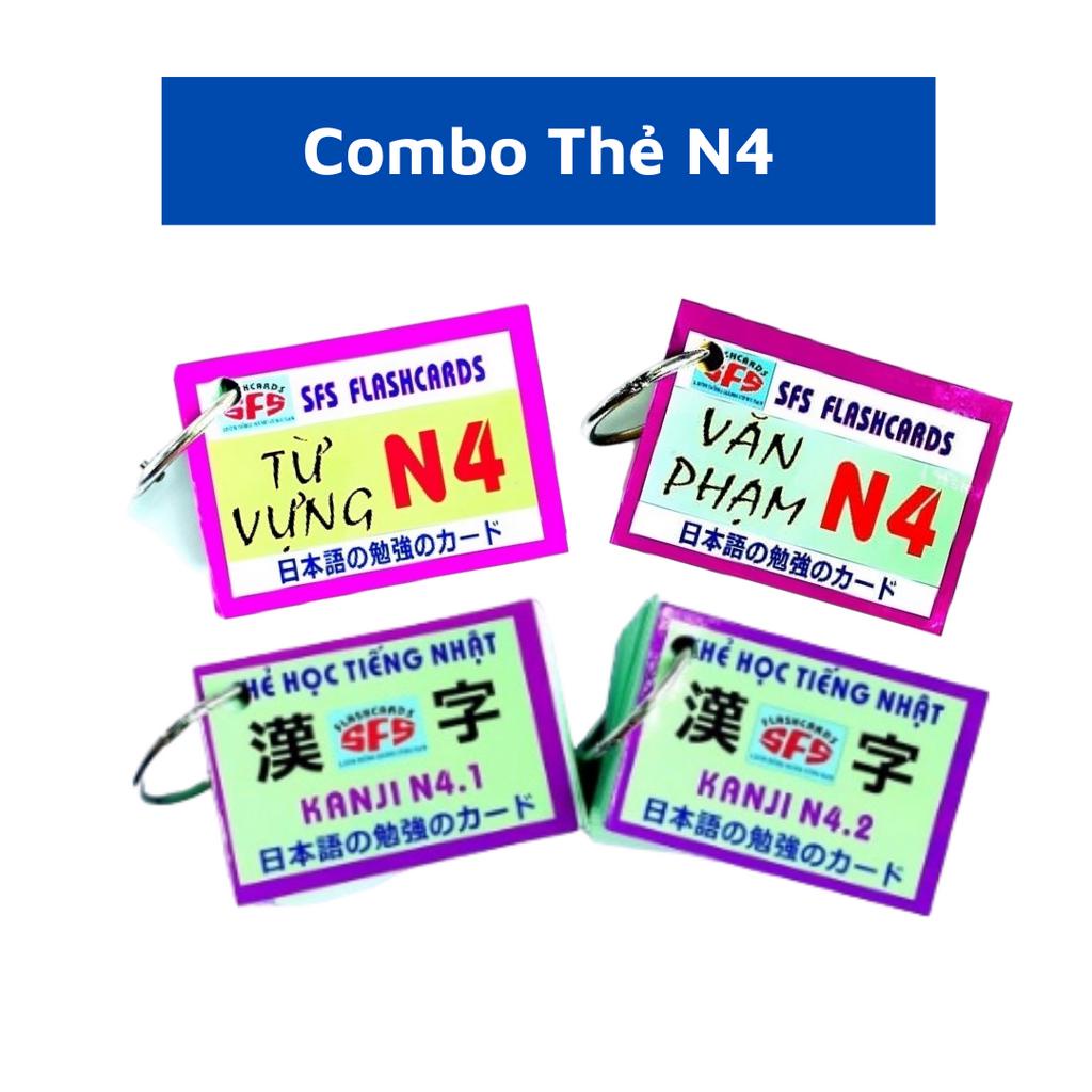 Trọn Bộ Thẻ Học Hán Tự - Từ Vựng - Ngữ Pháp N4