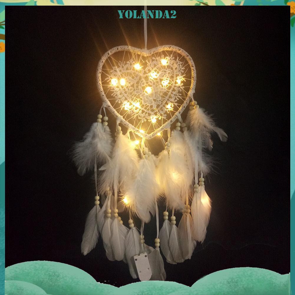 Vòng Bắt Giấc Mơ Có Đèn Led Hình Trái Tim