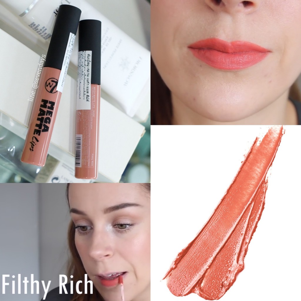 SON KEM LÌ MÀU NUDE W7 MEGA MATTE LIPS