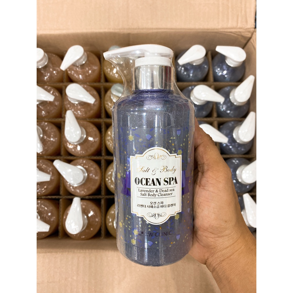 Sữa Tắm Muối Biển Tẩy Da Chết 3W CLINIC Salt And Body Ocean Spa Hàn Quốc 500ml