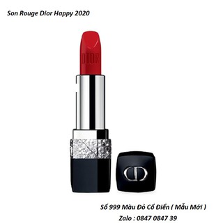 Son Dior Rouge Happy 2020 Màu 999 Đỏ Cổ Điển Unbox