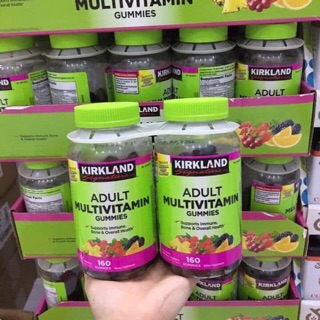 Kẹo dẻo vitamin cho người lớn Kirkland Adult multivitamin 160 viên date 01/2021