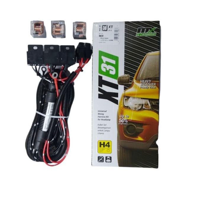 Bộ Dây Cáp Rơ Le Đèn Pha H4 Bosch MX Hi Low 3 Relay - XT31 0FV 7K