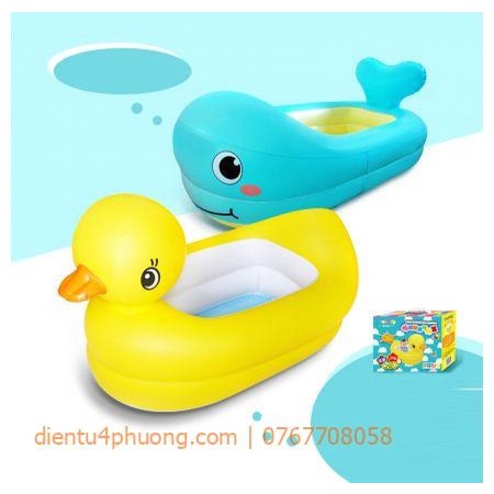 BỂ BƠI HÌNH CON VỊT VÀ CÁ HEO CHO BÉ