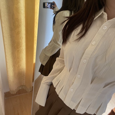 Áo sơ mi nữ cách điệu dáng ngắn xinh 2022 (có ảnh thật)