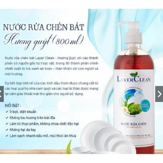Nước rửa chén hữu cơ Layer Clean 800ml