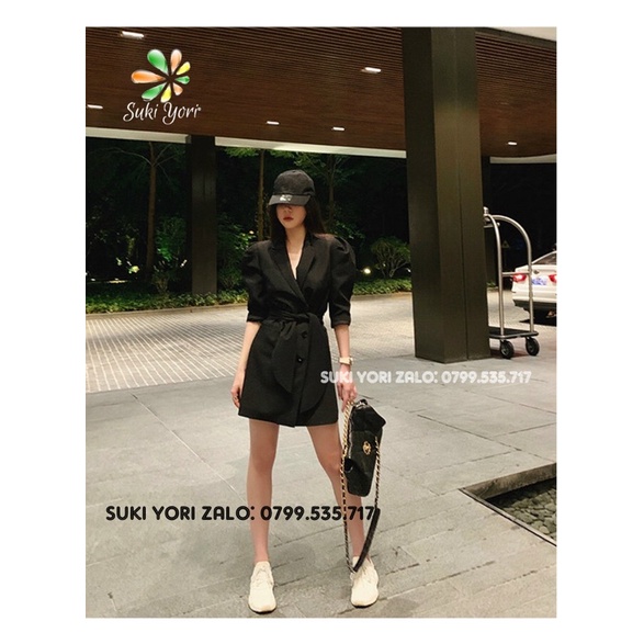 Blazer dress dạng váy 2in1 MoonP VNXK chuẩn thanh lịch có mút vai