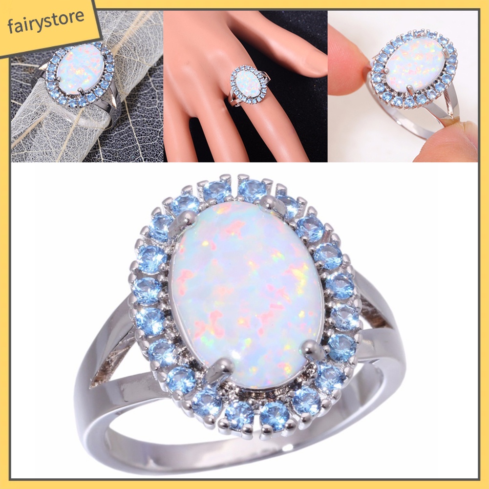 Nhẫn Đính Đá Mắt Mèo Giả Thời Trang Nữ Tính