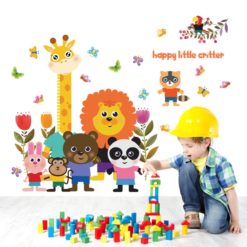 Decal dán tường Happy little critter trang trí phòng cho bé