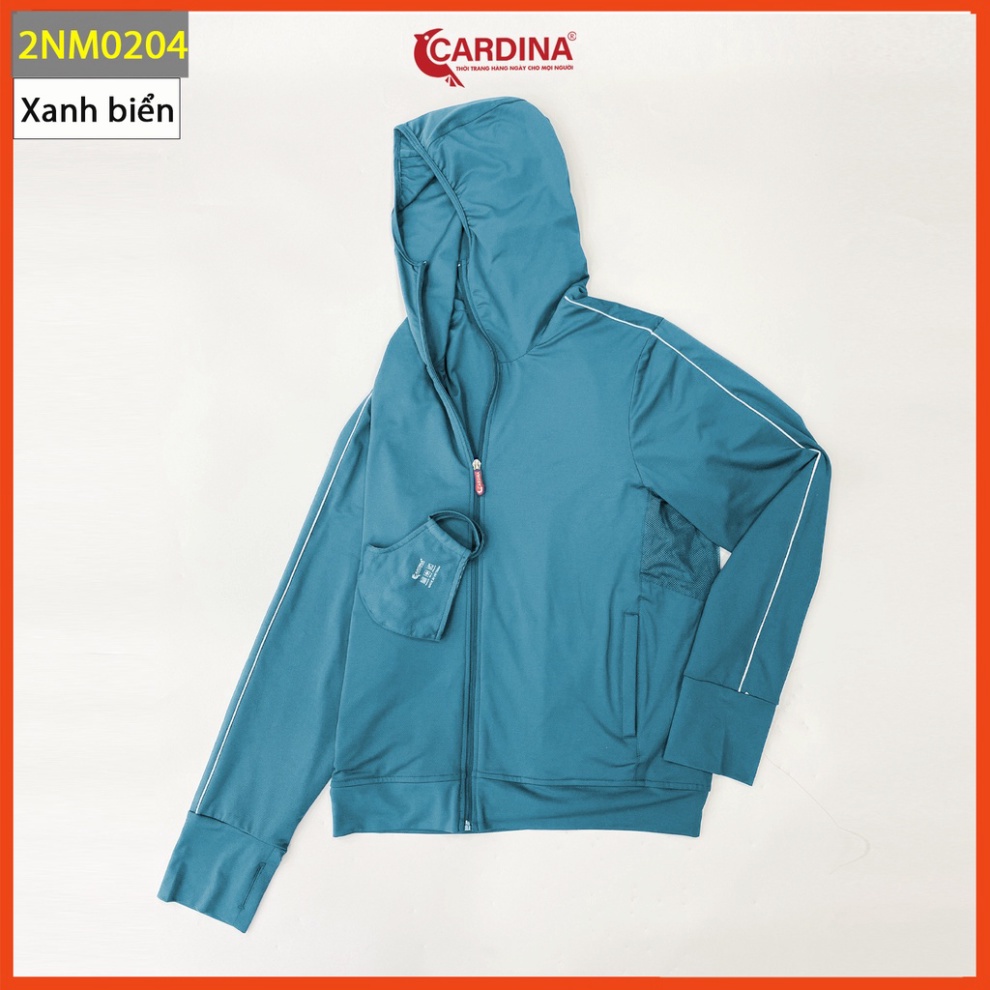 Áo chống nắng nam CARDINA 2 lớp chất thun lạnh cao cấp viền thể thao chống tia UV thiết kế lưới tản nhiệt 2NM02.