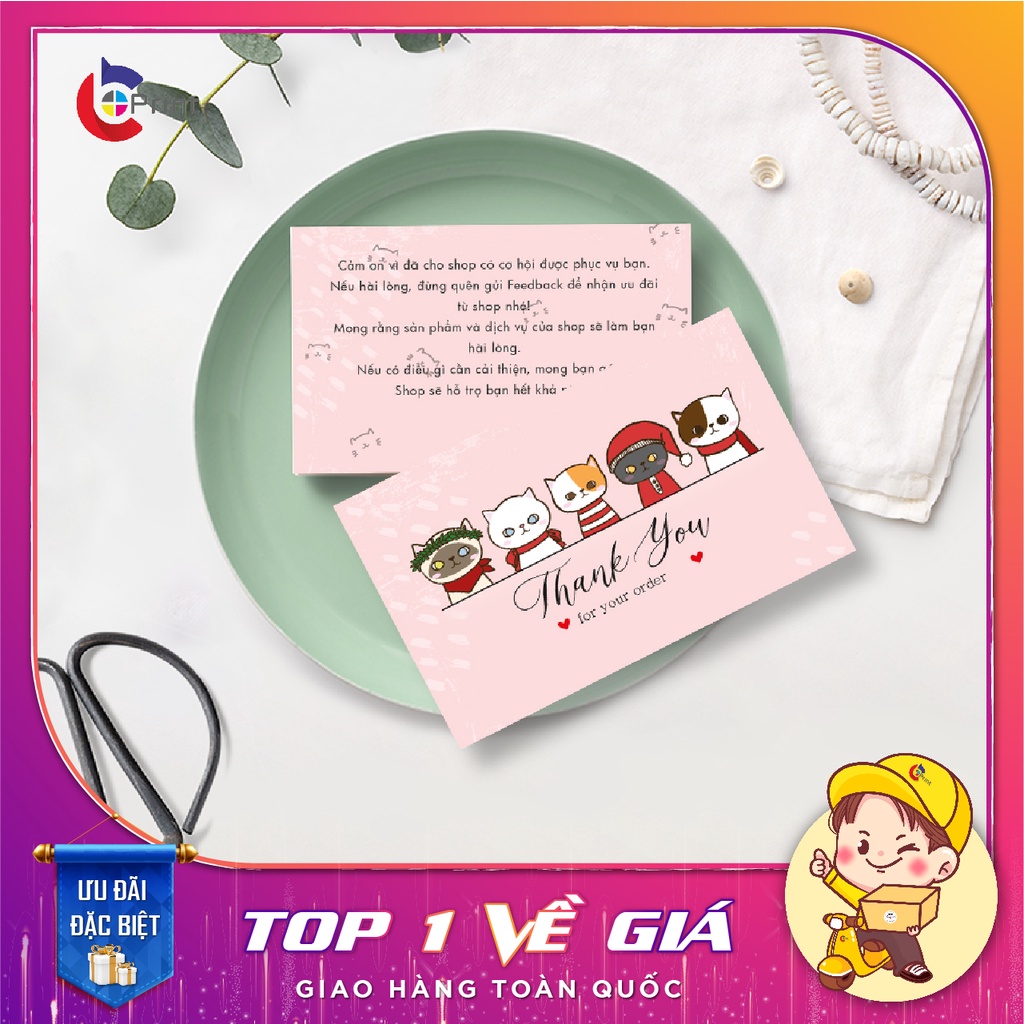 Card Cảm ƠnCảm Ơn, Card Cảm Ơn Khách Hàng - Size 9x5,4cm - Siêu Dễ Thương 😍 GIÁ RẺ VÔ ĐỊCH 😍 Cho Sốp ...