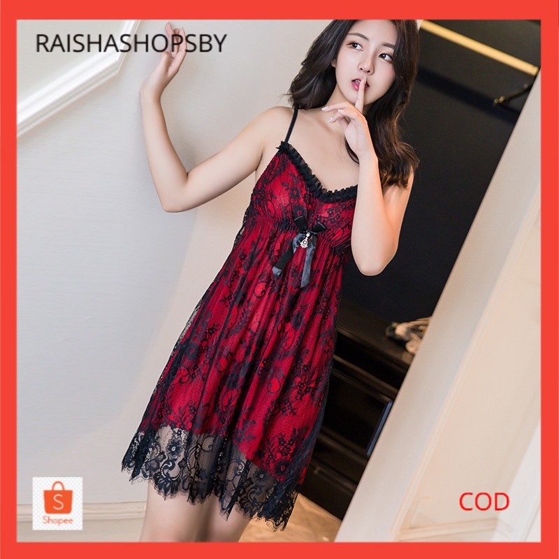 Đầm ngủ quyến rũ phong cách Negligee mới nhất cho nữ nhập khẩu từ Hàn Quốc