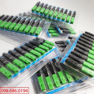 100 Đầu Fast Connect Đầu nối cáp quang nhanh SC/APC - Hàng chất lượng