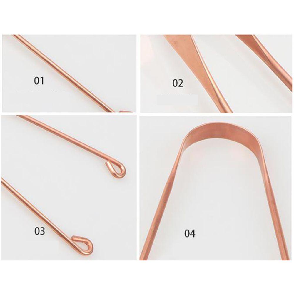1 Dụng Cụ Nạo Làm Sạch Lưỡi Bằng Đồng Chăm Sóc Sức Khỏe Thoáng Khí