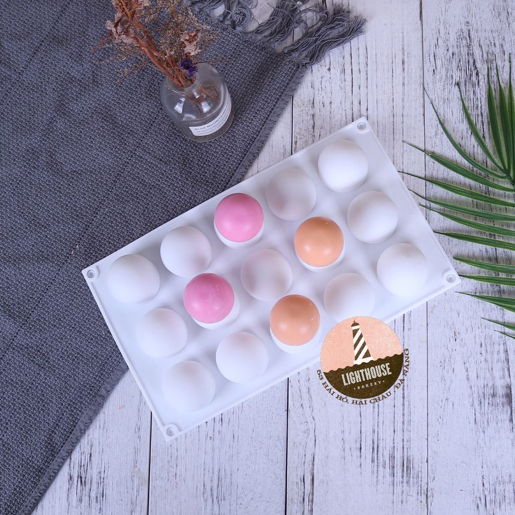 Khuôn Silicone 15 hình cầu