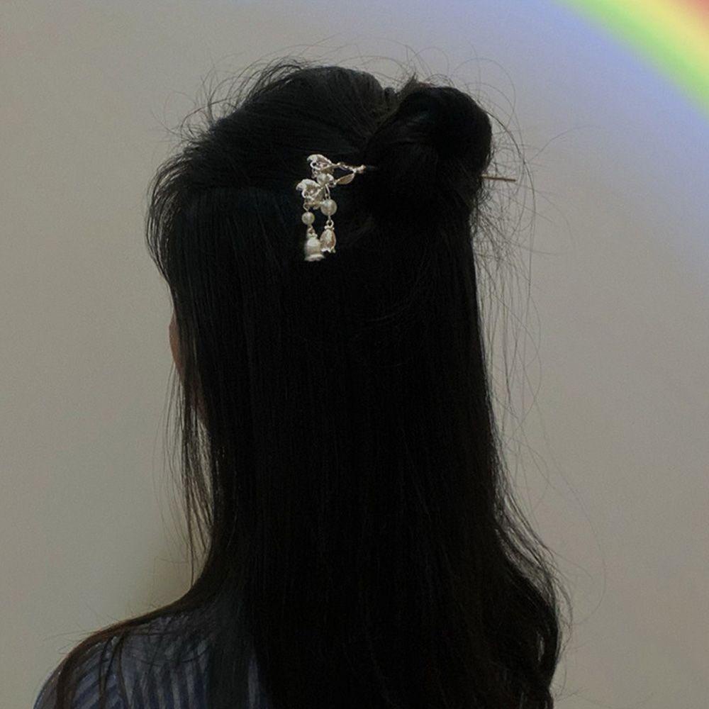 SUMU Kẹp Tóc Hoa Đính Ngọc Trai