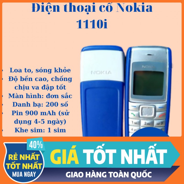 Điện thoại Nokia 1110i máy zin giá rẻ