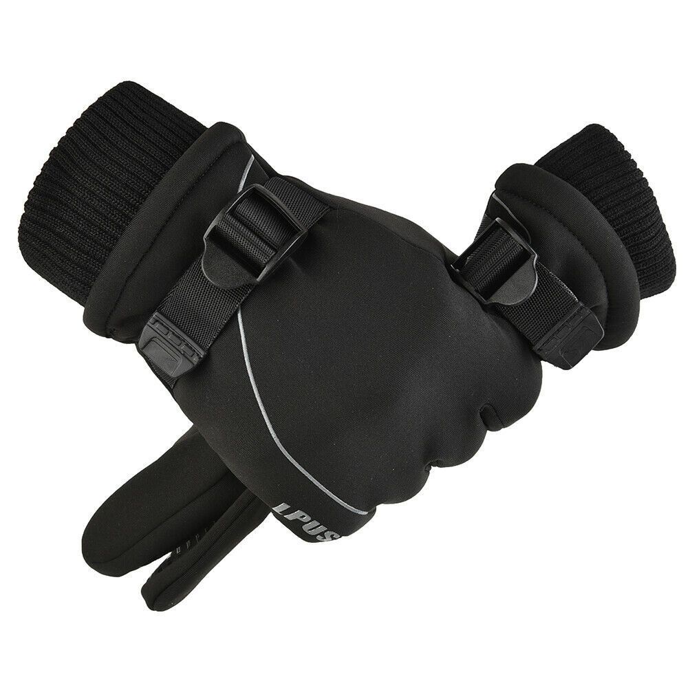 Đôi Găng Tay Thể Thao Bằng Nỉ Chống Nước Chống Trượt Giữ Ấm Mùa Đông Có Thể Chạm Màn Hình Cảm Ứng