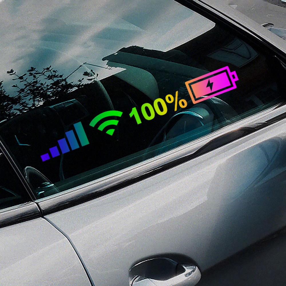 Sticker Vinyl 26cm / 35cm / 45cm Dán Trang Trí Kính Chắn Gió Xe Hơi