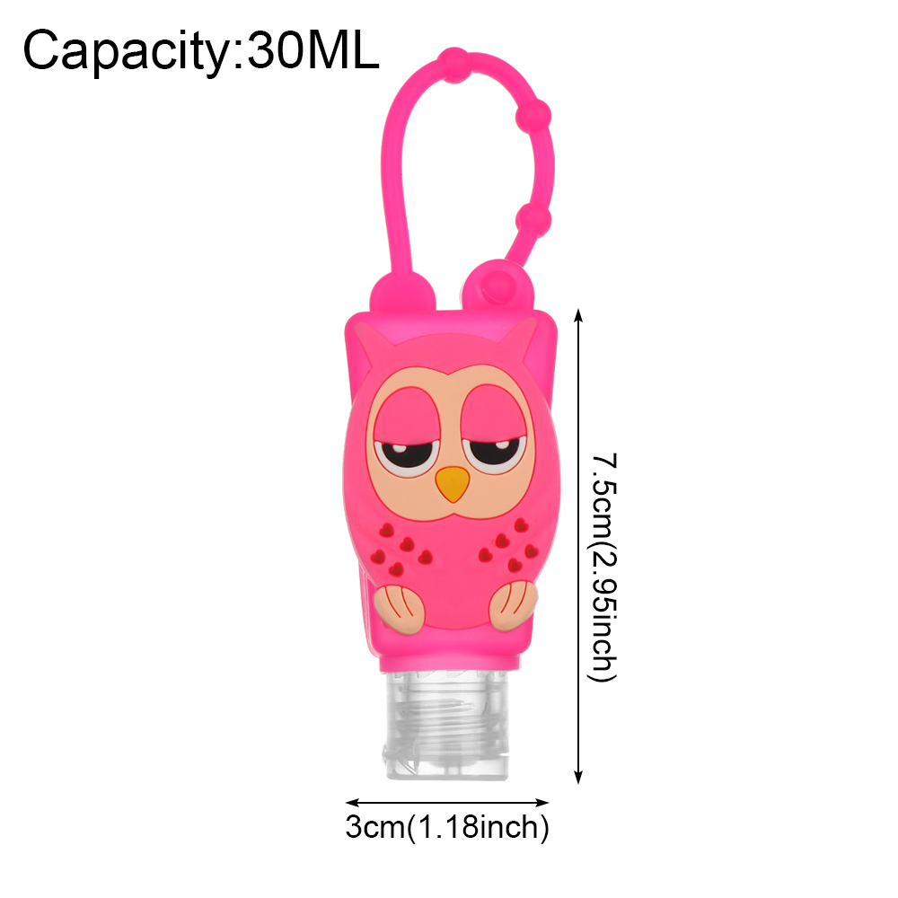 1 Bình Đựng Kem/Trái Cây/Bánh Hamburger Bằng Silicone Dung Tích 30ML Có Thể Đổ Đầy Tiện Lợi