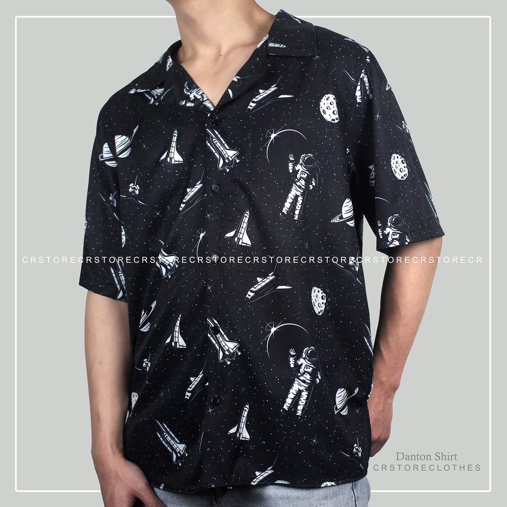 Áo Sơ Mi Tay Lỡ Cổ Vest CR MEN PHI HÀNH GIA vải lụa mềm unisex nam nữ SMNT635 | BigBuy360 - bigbuy360.vn