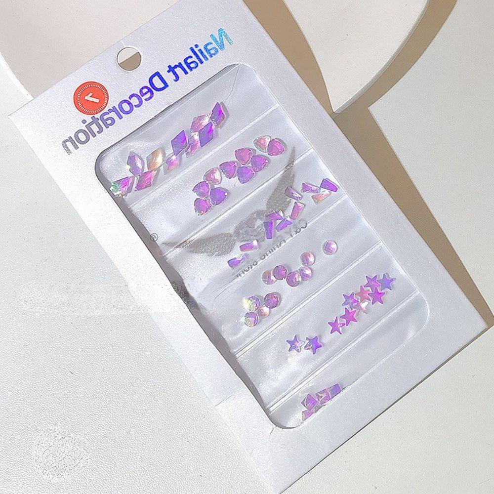 OCEANMAP Phụ Kiện Trang Trí Móng Tay 3D Hình Chữ Nhật Đế Phẳng Chuyên Dụng Cho Salon