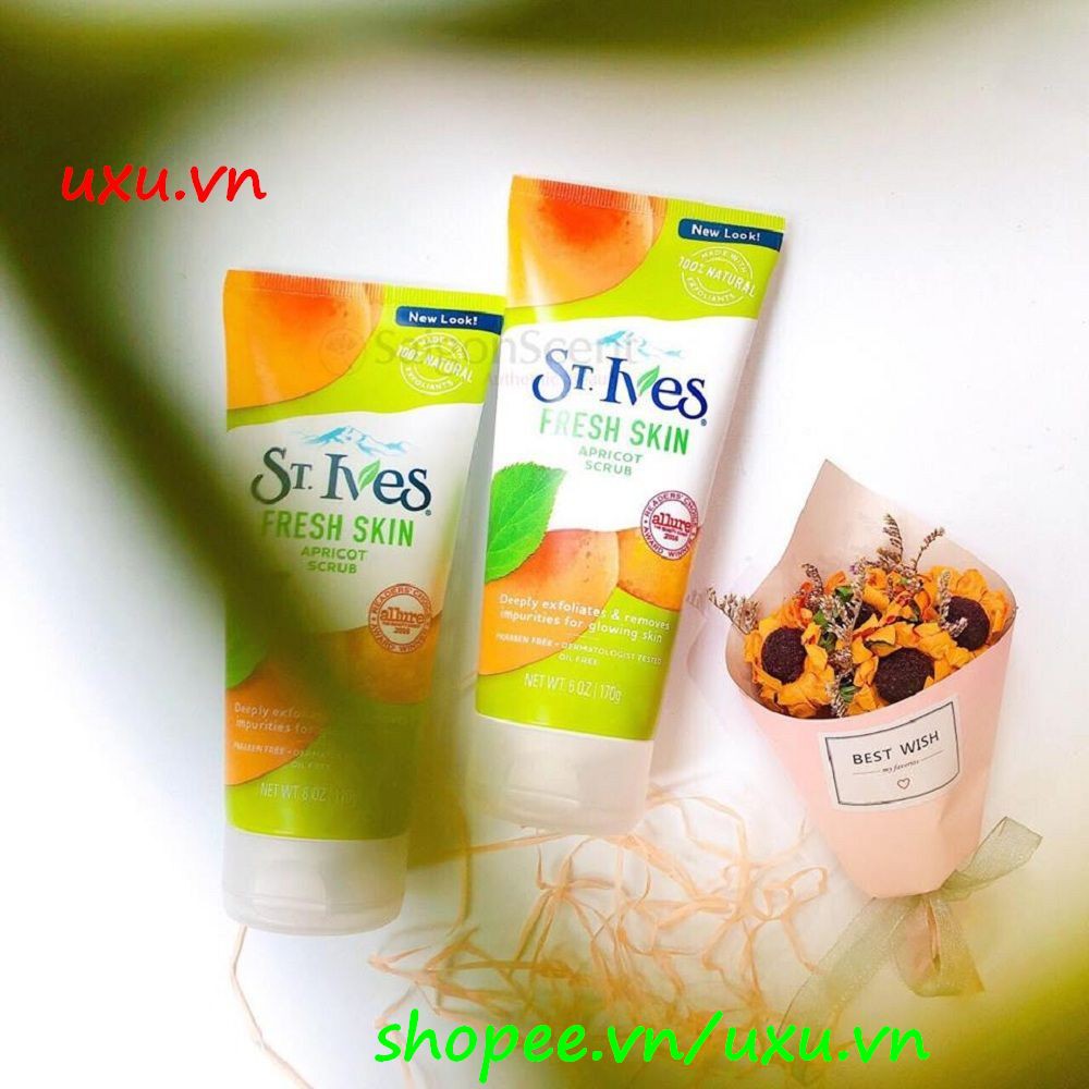 Sữa Rửa Mặt Nữ 170G St.Ives Hương Mơ Lam Tươi Da Fresh Skin, Với uxu.vn Tất Cả Là Chính Hãng.