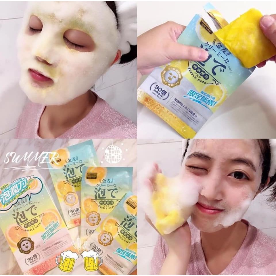 Mặt Nạ Sủi Bọt Men Bia SEXYLOOK Brewer’s Yeast Bubble Mask (Hộp 3 Miếng)