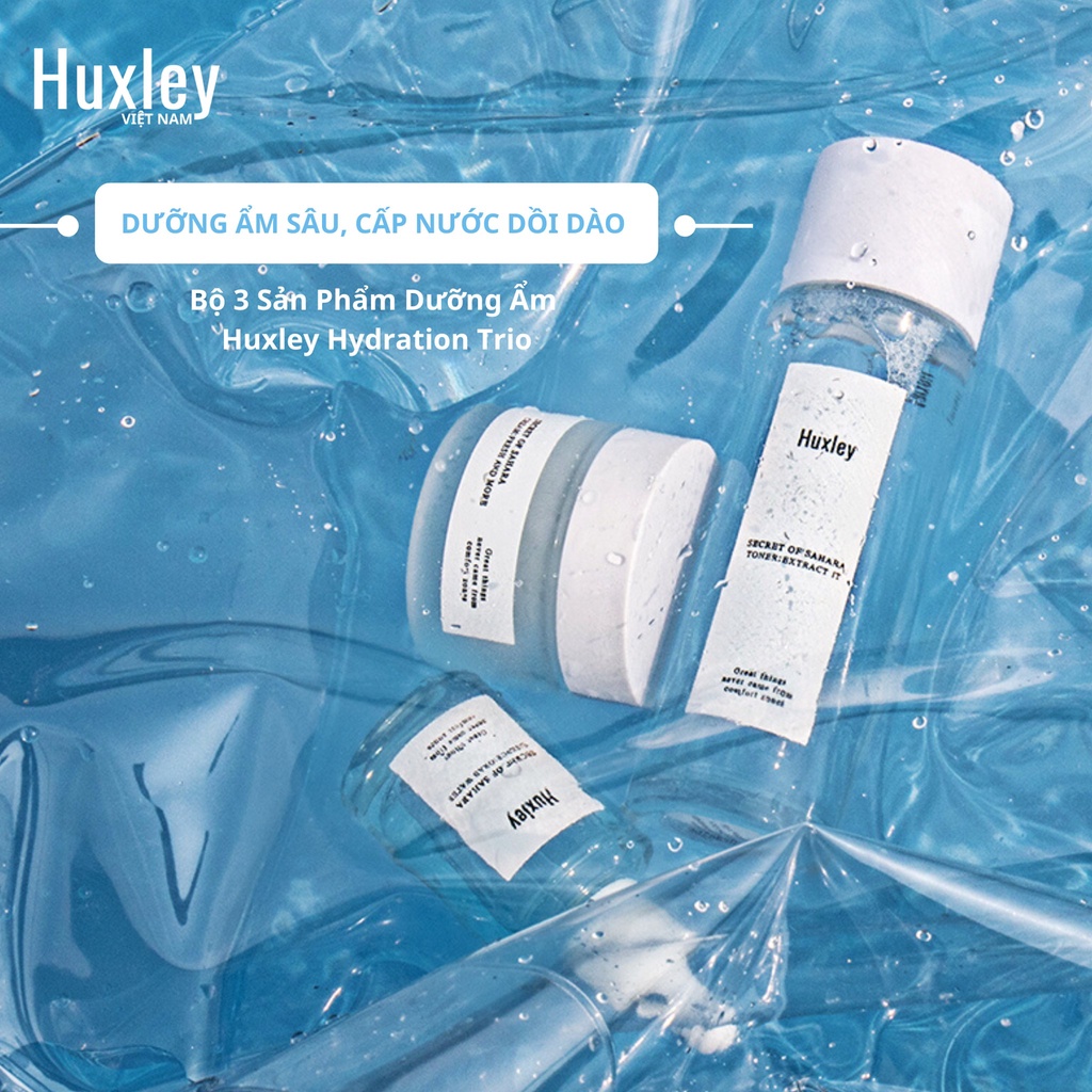 Set dưỡng cấp nước dưỡng ẩm Huxley Hydration Trio Set