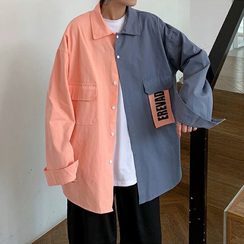 Áo khoác unisex bất đối xứng