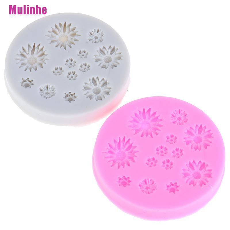 Khuôn Silicone Tạo Hình Hoa Cúc Làm Bánh Cưới