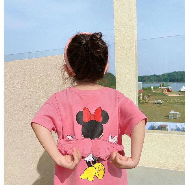 Hàng Mới Về Áo Thun Cotton Tay Ngắn In Họa Tiết Hoạt Hình Thoáng Khí Thoải Mái Thời Trang Xuân Hè Cho Bé