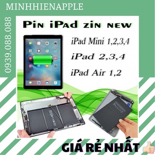 Pin tablet táo 2 3/4,Mini 1 2/3 4,tablet táo Pro 9.7 10.5 12.9 in zin bảo hành 1 tháng