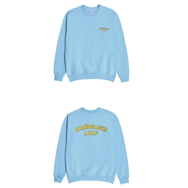 Áo Thun Dài Tay ADLV TOW COLORS EMBROIDERY SWEAT SHIRT SKY BLUE