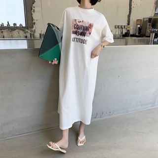 Váy Suông Nữ Form Rộng Thời Thượng In Hình KÈm Dòng Chữ Đẹp Ngất  Bắt Kịp Xu Hướng Năng Động Trending TTDS0051