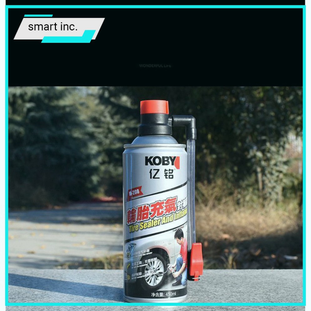 Keo Tự Vá Lốp Xe Hơi Ô Tô Khẩn Cấp Houseware Bình Xịt Bơm Vá Vỏ Vết Đâm Hở Thủng Lủng Bánh Xe Đạp Xe Máy Đi Phượt