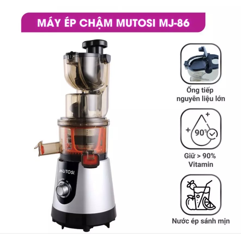 [Chính hãng] Máy ép chậm Mutosi MJ-86