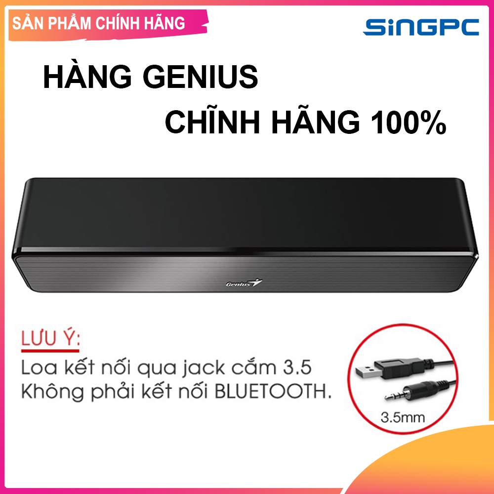 Loa Genius SoundBar 100 Âm Thanh Vòm Sống Động Phong Cách Rạp Phim, Fullbox - Hàng Chính Hãng GENIUS