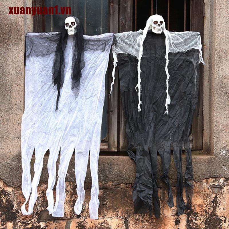 Bộ Xương Trắng Đen 100cm Trang Trí Halloween 2020